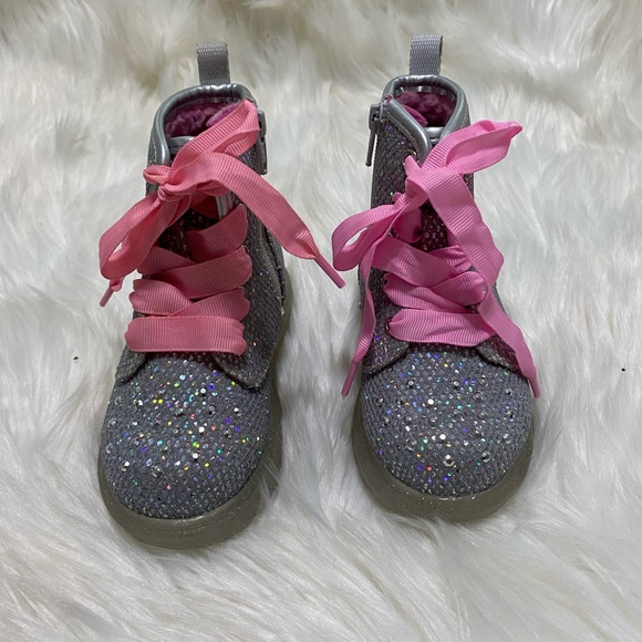 Girls Sketchers Twinkle Toes boots Sz 5 - Picture 1 of 6